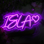 ISlA Purple Neon Sign