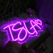 ISlA Purple Neon Sign