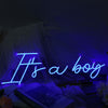 It Is A Boy Blue Neon Sign