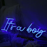 It Is A Boy Blue Neon Sign