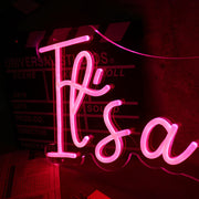 It Is A Girl Neon Sign