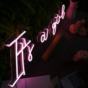 It Is A Girl Pink Custom LED Neon Sign