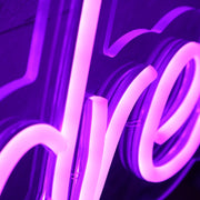 It Was All A Dream Dark Purple LED Neon Sign