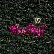 Its A Boy With Heart Neon Sign