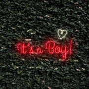 Its A Boy With Heart Neon Sign