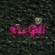 Its A Girl With Heart Neon Sign