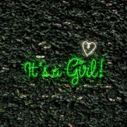 Its A Girl With Heart Neon Sign