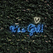 Its A Girl With Heart Neon Sign