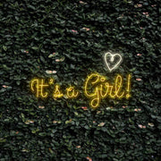 Its A Girl With Heart Neon Sign