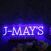 J-MAY'S Blue Neon Sign