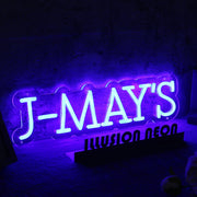 J-MAY'S Blue Neon Sign