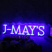 J-MAY'S Blue Neon Sign