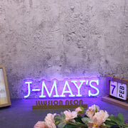 J-MAY'S Blue Neon Sign