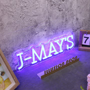 J-MAY'S Blue Neon Sign