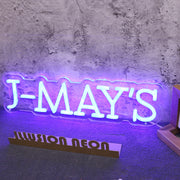 J-MAY'S Blue Neon Sign