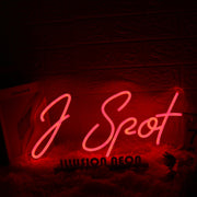 J Spot Red Custom Neon Sign