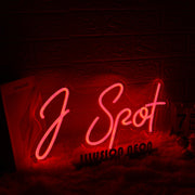 J Spot Red Custom Neon Sign