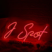 J Spot Red Custom Neon Sign