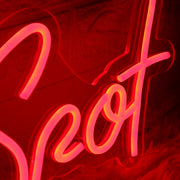 J Spot Red Custom Neon Sign