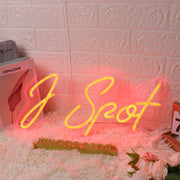 J Spot Red Custom Neon Sign