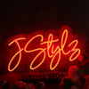 J Style Orange Neon Sign