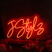 J Style Orange Neon Sign