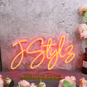 J Style Orange Neon Sign