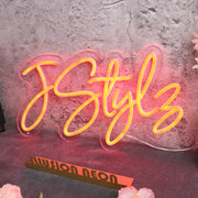 J Style Orange Neon Sign