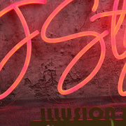 J Style Orange Neon Sign