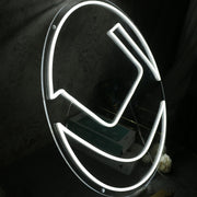 J White Custom Neon Sign