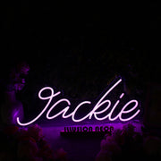 Jackie Purple Neon Sign