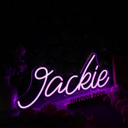 Jackie Purple Neon Sign