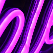 Jackie Purple Neon Sign