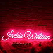 Jackie Watson Red Neon Sign