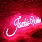 Jackie Watson Red Neon Sign