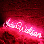 Jackie Watson Red Neon Sign