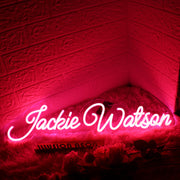 Jackie Watson Red Neon Sign