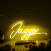 Jaggo Yellow Neon Sign