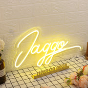 Jaggo Yellow Neon Sign