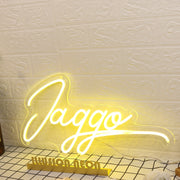 Jaggo Yellow Neon Sign