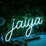 Jaiya Blue Neon Sign