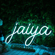 Jaiya Blue Neon Sign