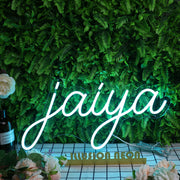 Jaiya Blue Neon Sign