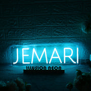 Jemari Blue Neon Sign