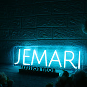 Jemari Blue Neon Sign