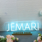 Jemari Blue Neon Sign