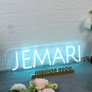 Jemari Blue Neon Sign