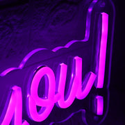 Jesus Loves You Purple Neon Sign