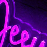 Jesus Loves You Purple Neon Sign