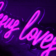 Jesus Loves You Purple Neon Sign